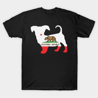 Chiweenie Dog Lover California Flag T-Shirt